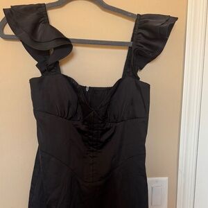 Silk little black dress